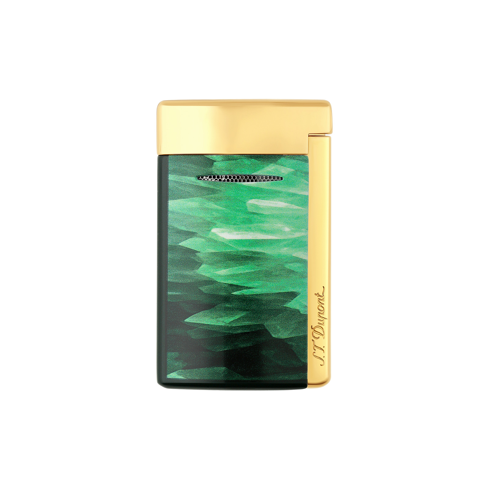 Minijet Lacquered lighter Géode green