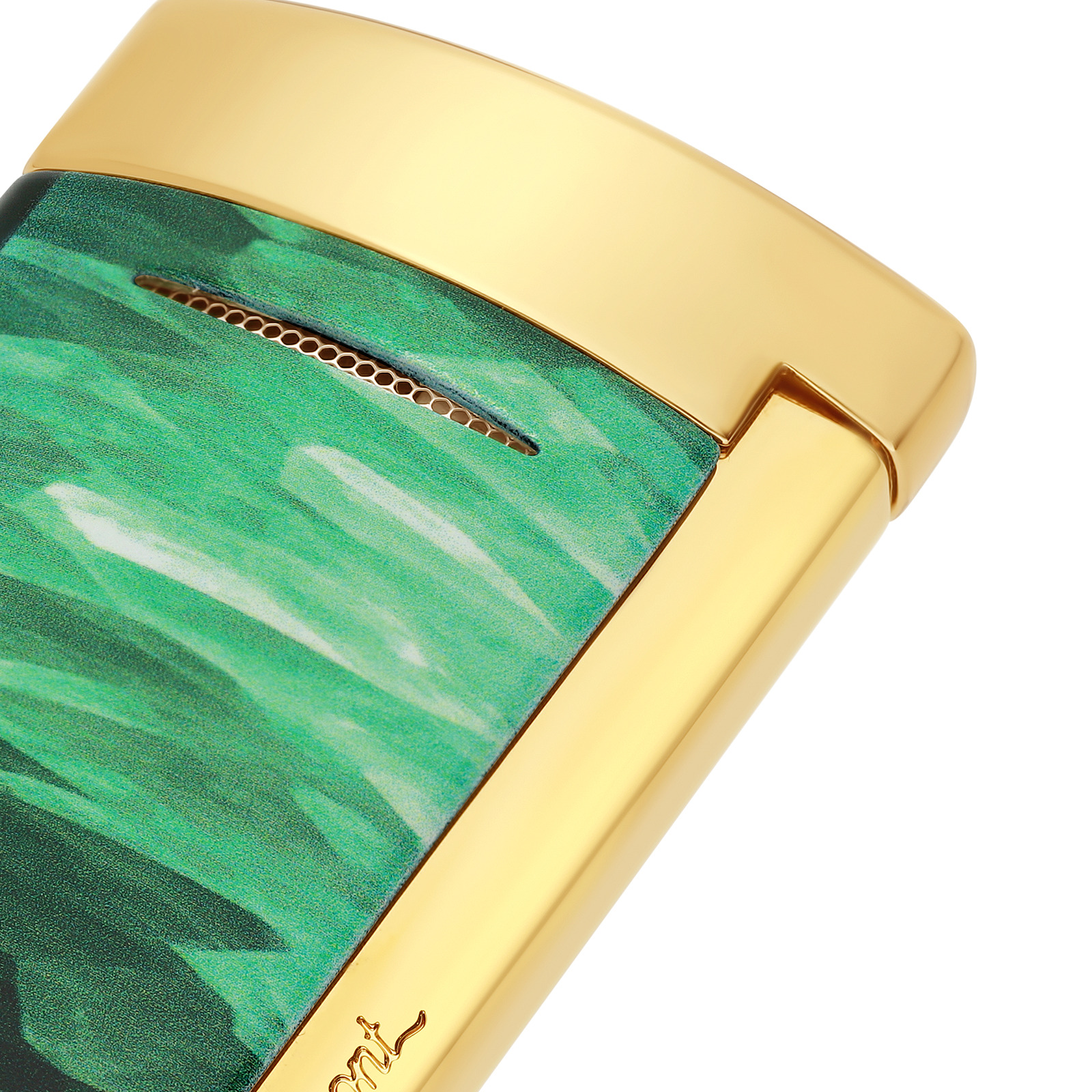 Minijet Lacquered lighter Géode green view 2