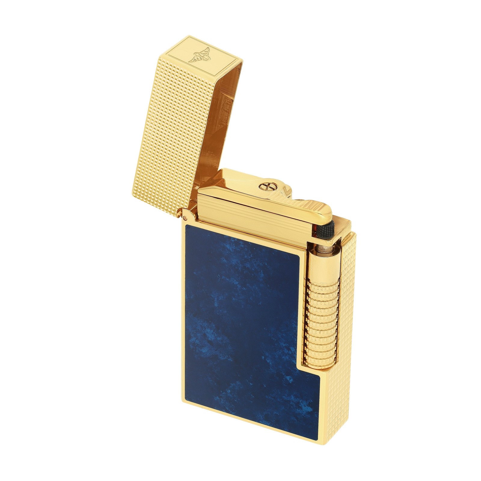 le grand dupont Lacquered lighter Savoir-Faire Popote blue view 4