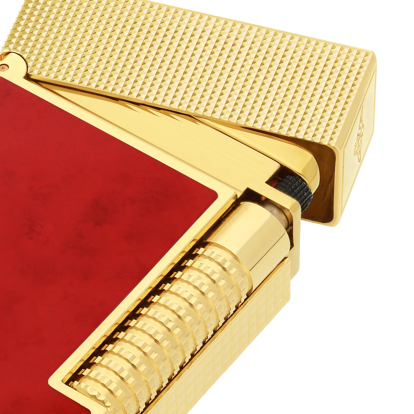 le grand dupont Lacquered lighter Savoir-Faire Popote red view 2