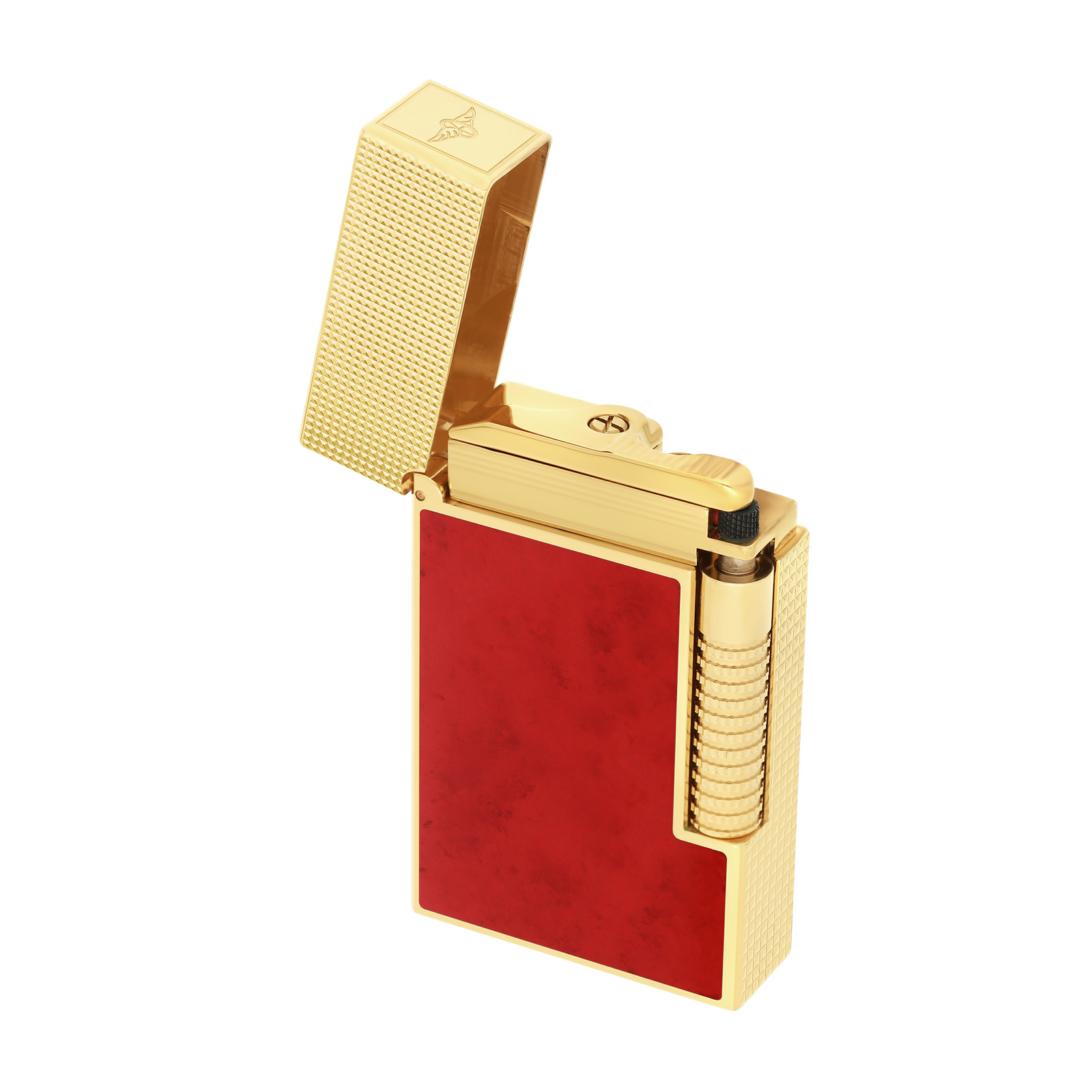 le grand dupont Lacquered lighter Savoir-Faire Popote red view 4