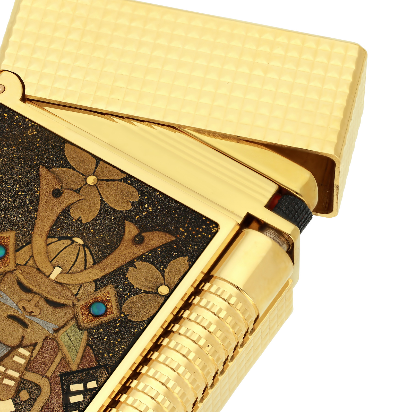 Le Grand Dupont Lacquered lighter Maki-E Samouraï multicolour view 2