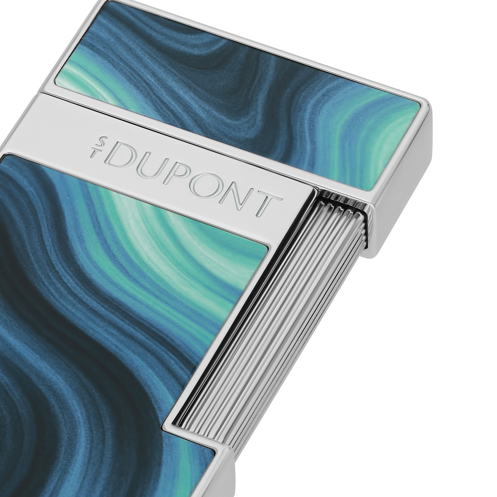 Slimmy Lacquered lighter Géode blue view 2
