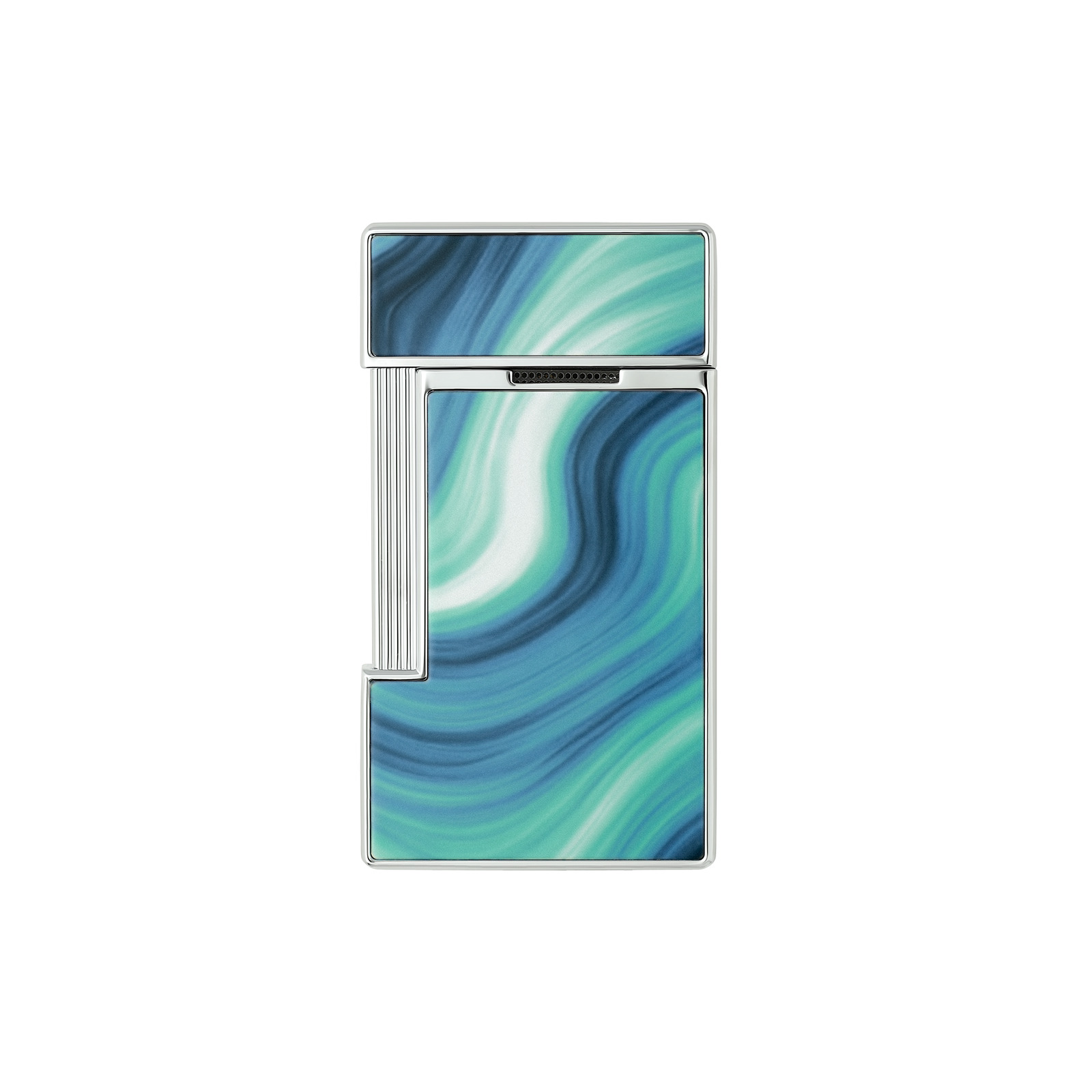 Slimmy Lacquered lighter Géode blue view 3