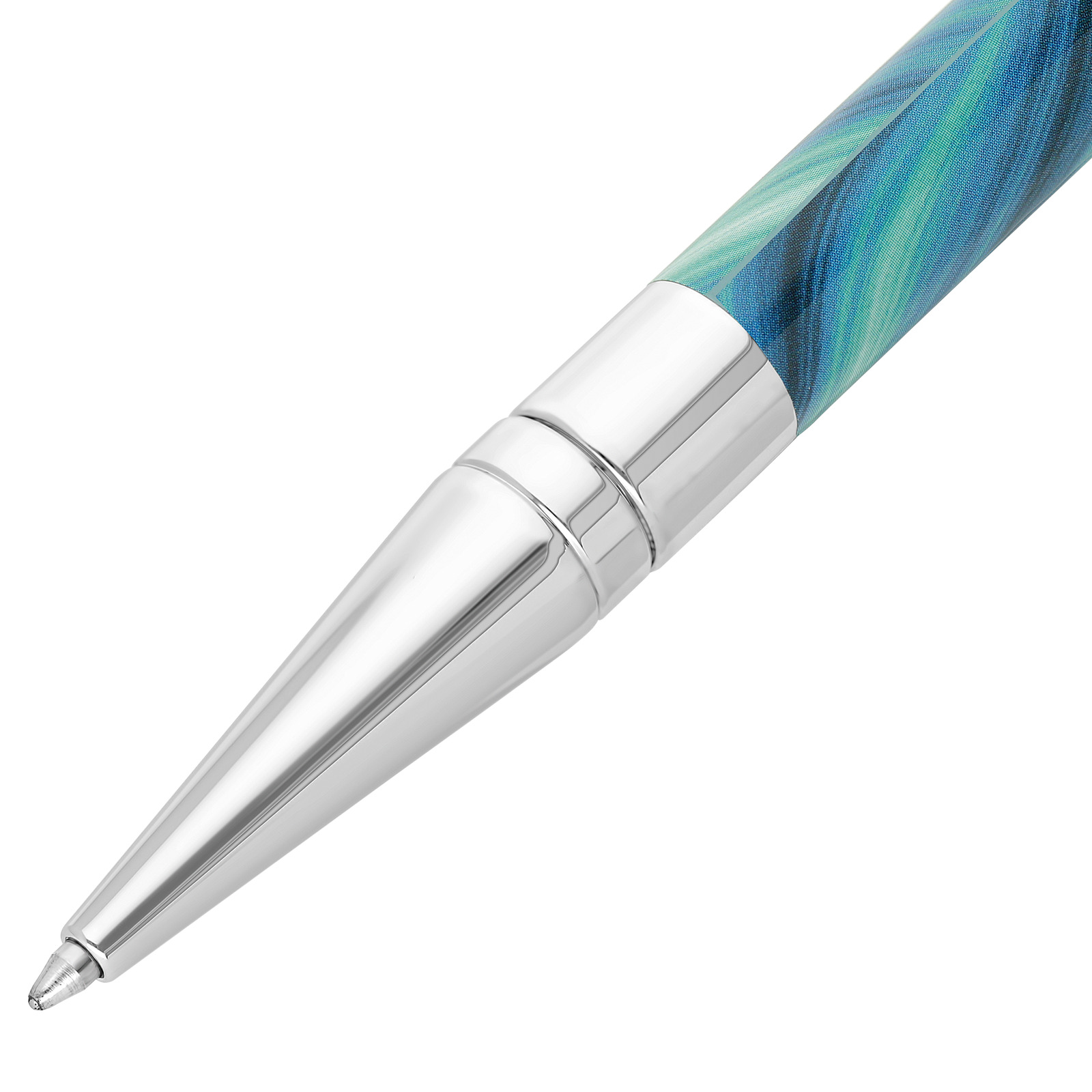 Initial Ballpoint pen Géode blue view 2