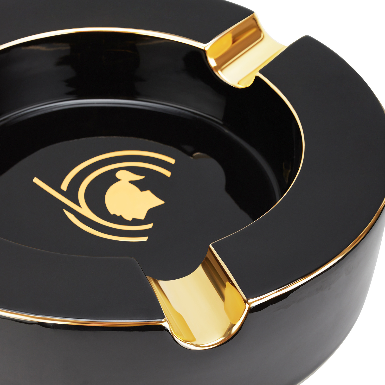 Ashtray XL Porcelain Cohiba 60 black view 3