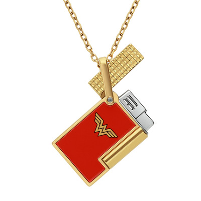 ligter necklace Lacquered lighter Wonder Woman multicolor